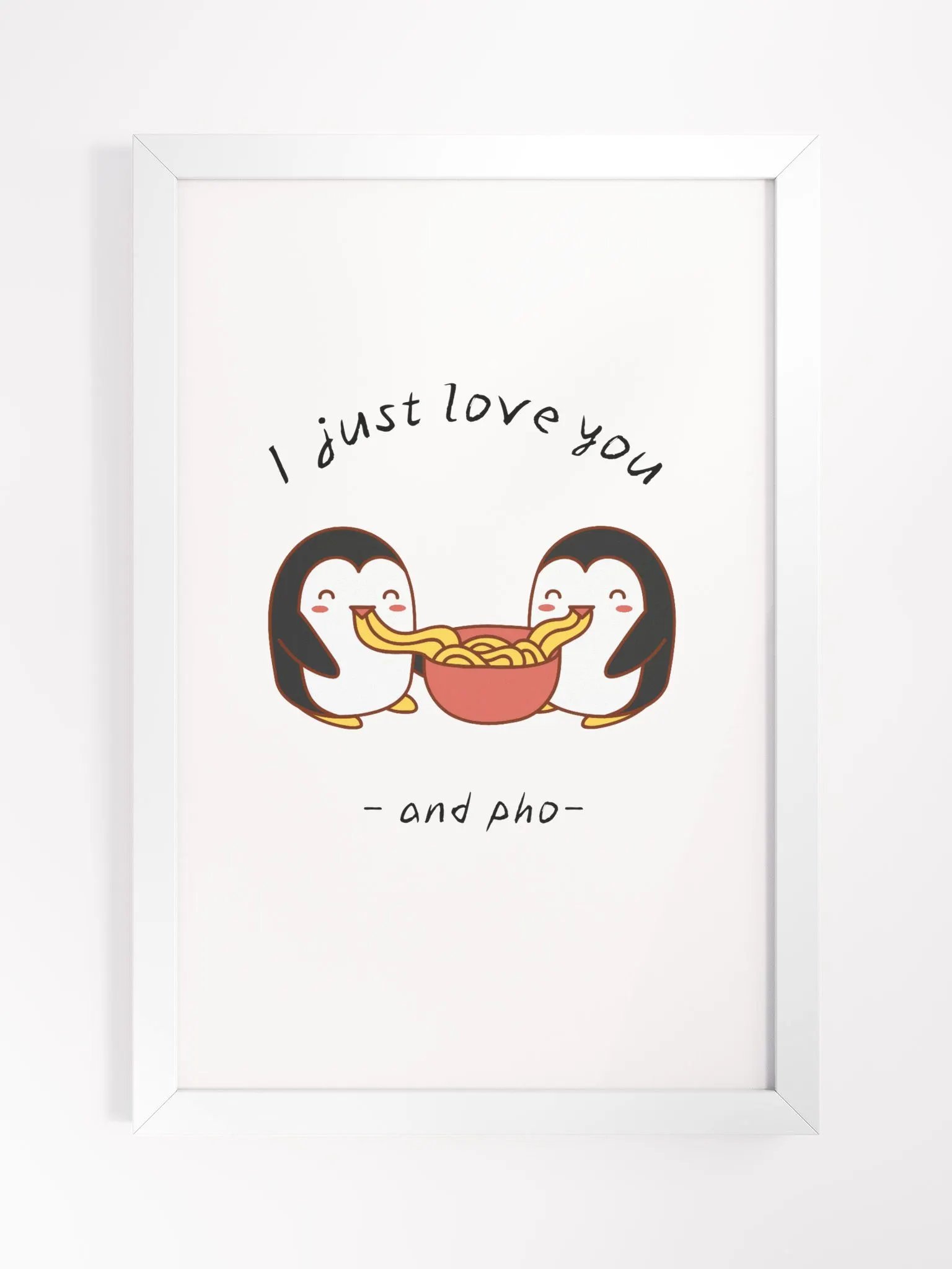 Penguin And Pho Love Frame product image (1)