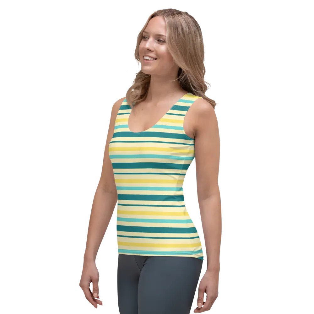 Key Lime Stripes Women's Tank Top product image (5)