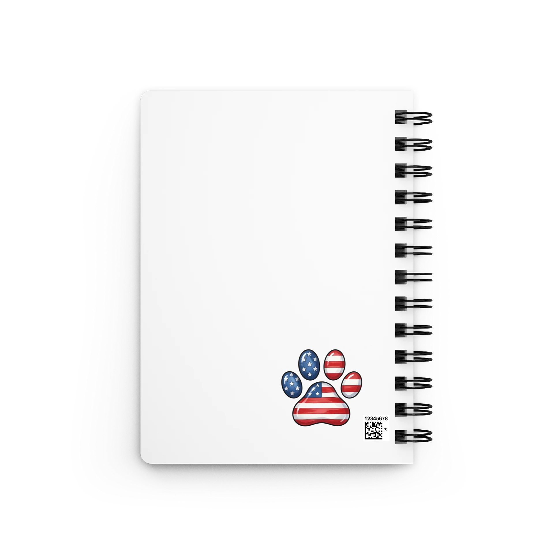 Patriotic Paw Print Spiral Journal product image (2)