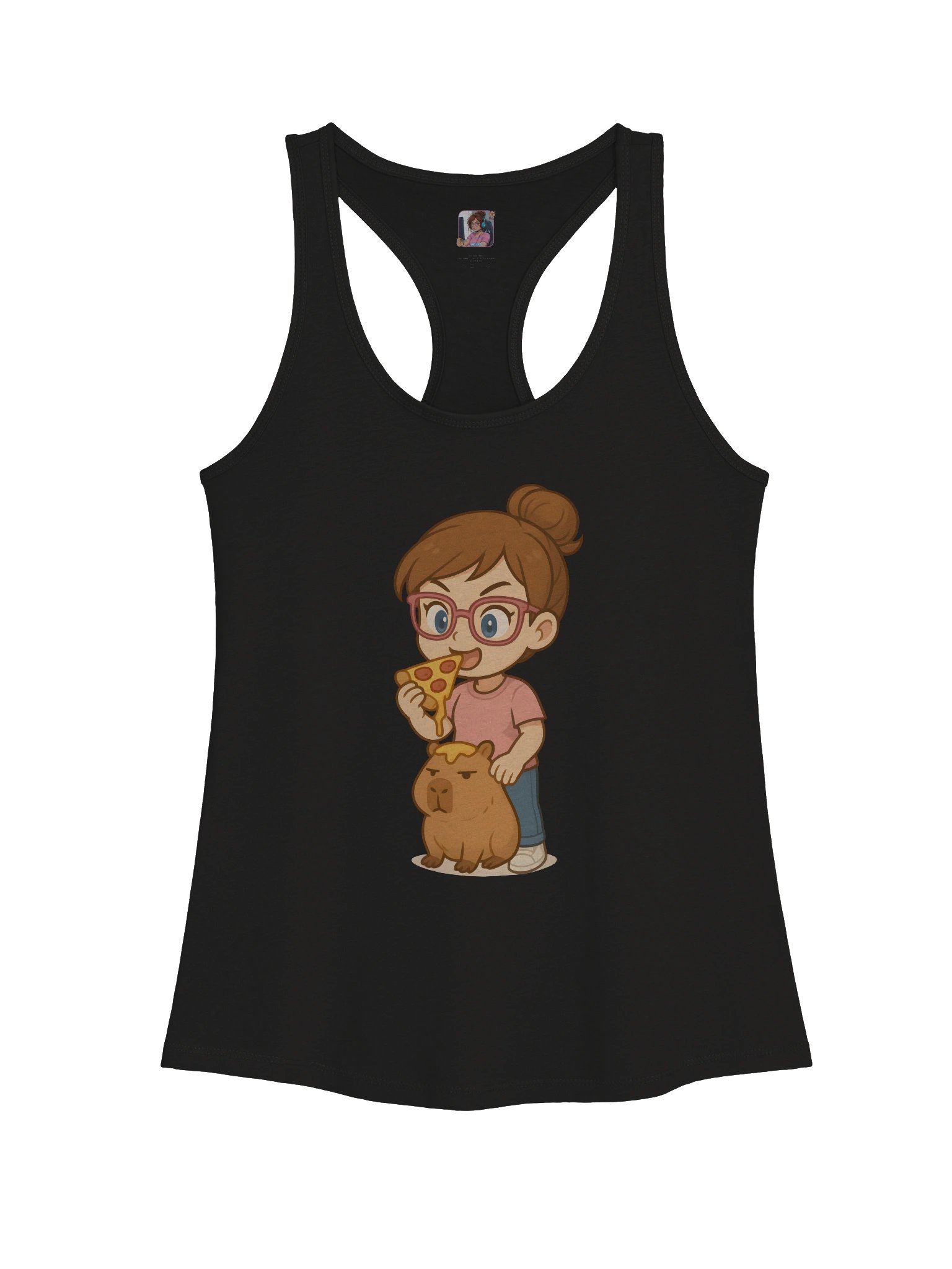 Chibi Pizza Tank Top product image (1)
