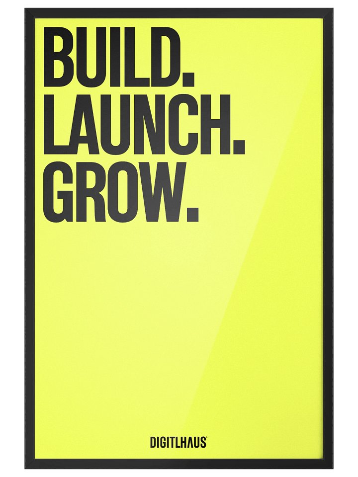 DigitlHaus Build Launch Grow Framed - 24"x36" product image (1)