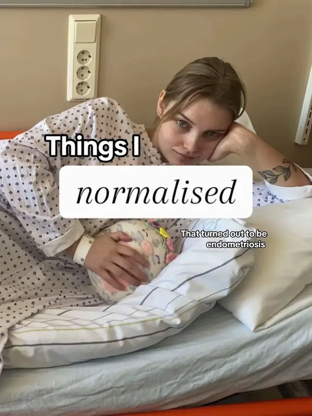 I was gaslit by my doctor from the ripe age of 11 to think these things were normal parts of being a woman. I was never not in pain. It wrecked havoc on my mental health, my social life, my ability to be a part of functioning society. It wasn’t untill I lived with my bestie when we moved away for uni I learned that it was not. She saw me suffering, researched and made me go to the doctor. Around the same time I met my boyfriend, who also helped me to realise just how much I actually struggled and that I’m not supposed to just accept this as normal. Without these two I would never have figured out what it was, or been able to fight to get better. I have gone through 5 different doctors untill I found one that actually took me seriously. I have tried almost anything I’ve seen that potentially could help. I’m so much better now, but I will never regain the time I’ve lost. I have a lasting distrust in medical professionals after constant gaslighting and ridicule when I was vulnerable and in extreme pain. I know that they’re not all like that, but I’m always scared that they will be.  If you releate to these things, they are not normal, you are not crazy, and please fight for the help you need!🩷 I know it’s hard, and I know it can feel hopeless, but there is help out there. As of now there is no cure, but you can still find the tools you need to make your body and life a little easier 🫂 #repost #endometriosis #chronicillnessawareness #womenshealth #endo 