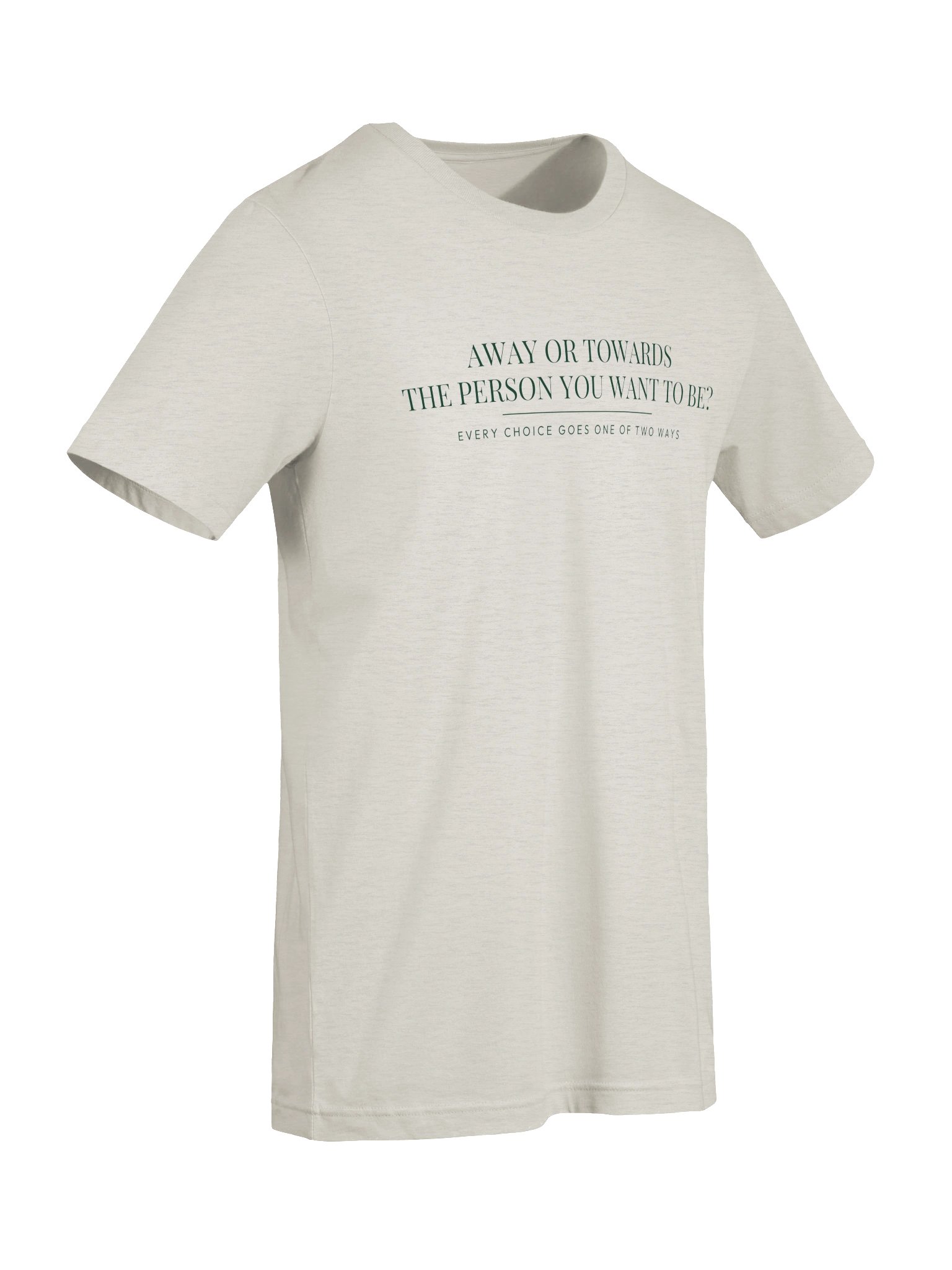 Mindset Evolution — The Choice Point Tee (Heather Dust) product image (7)