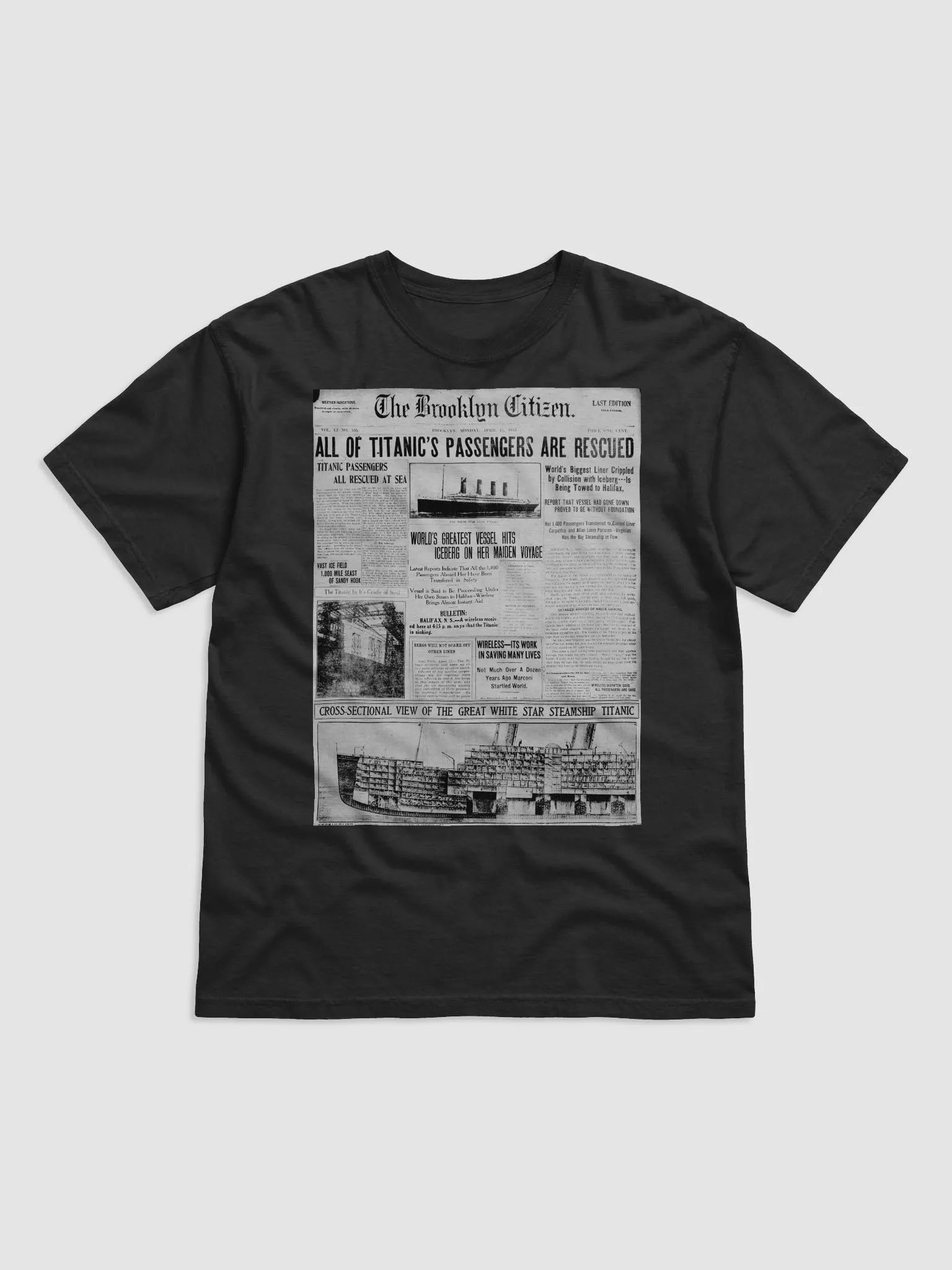 Titanic Survives! Newspaper Tee product image (1)