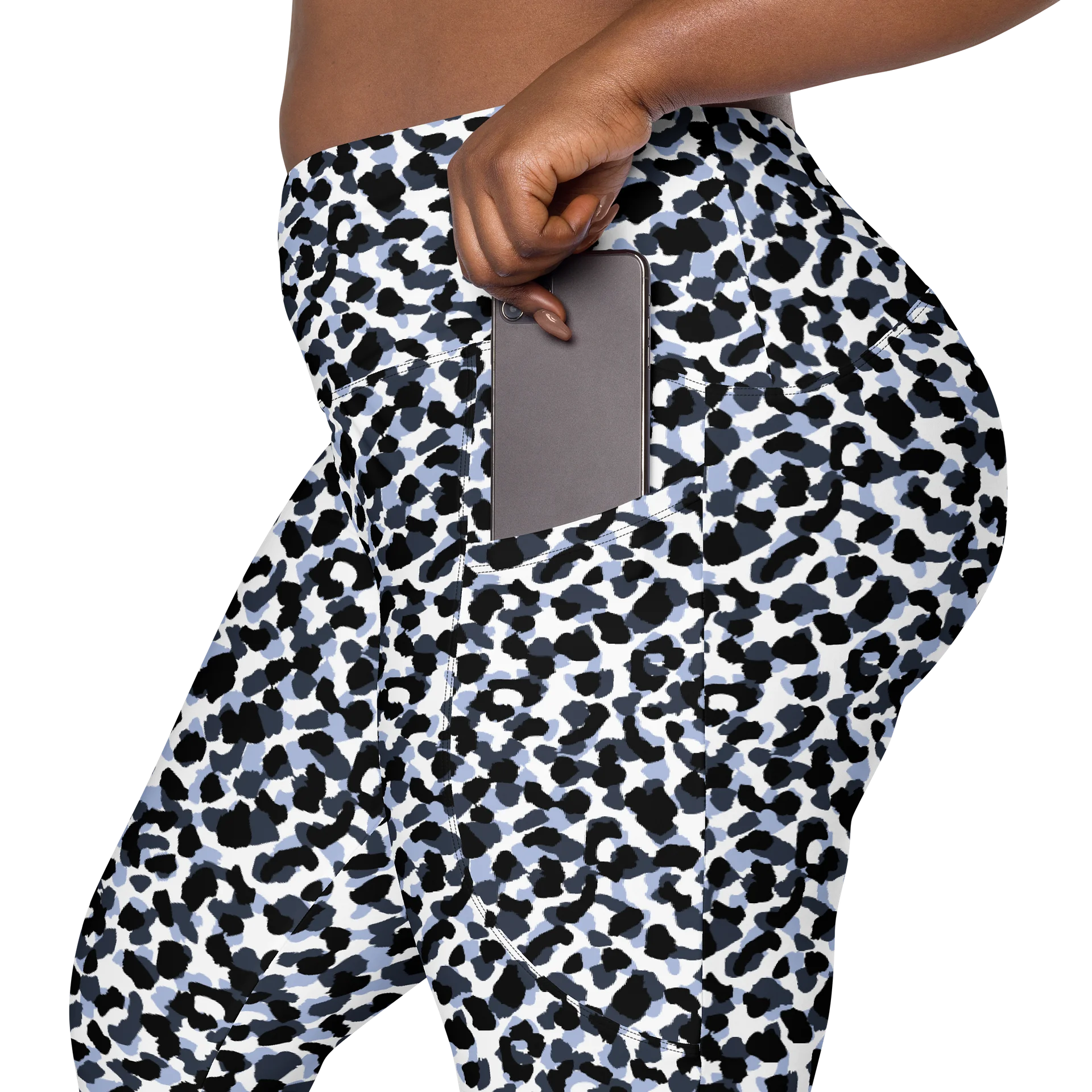 Comfortable Crossover Leggings with Bold Animal Print product image (7)