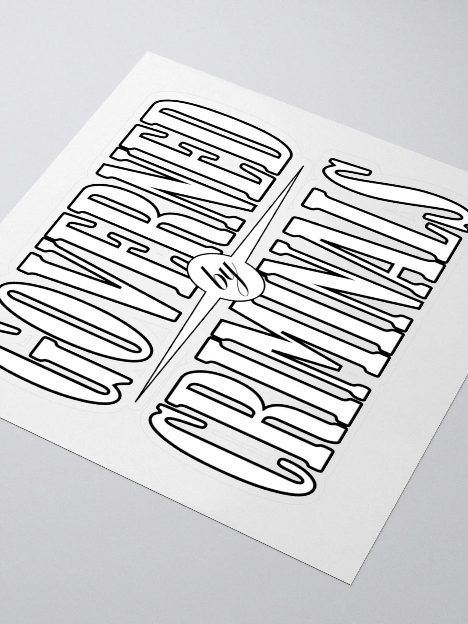 Governed By Criminals - Kiss Cut Stickers product image (3)