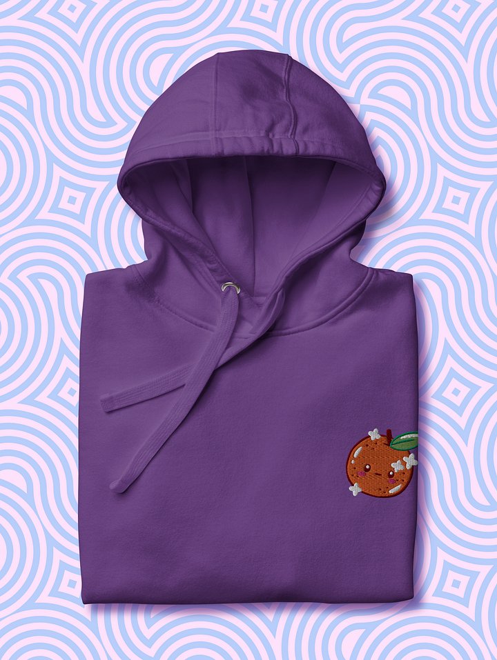 Whimsical Orange Face Unisex Hoodie product image (2)