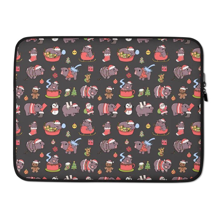 MOODENG'S CHRISTMAS LAPTOP SLEEVE product image (2)