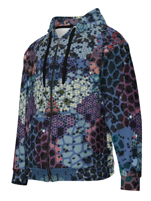 Stained glass Recycled Unisex Zip Hoodie product image (7)