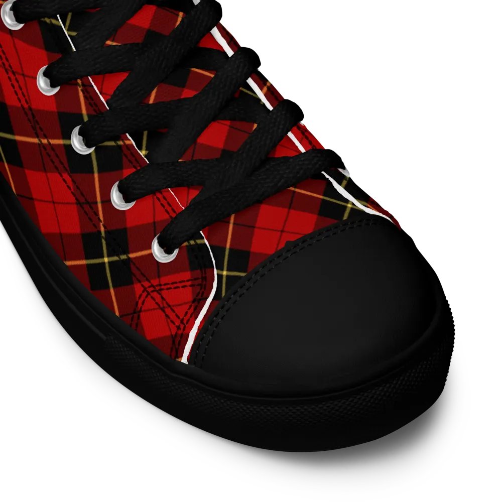 Wallace Tartan Men's High Top Shoes product image (11)