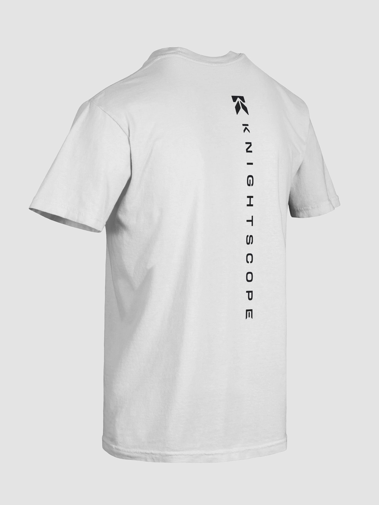 Knightscope Vertical Emblem Comfort Tee - Black on White product image (10)