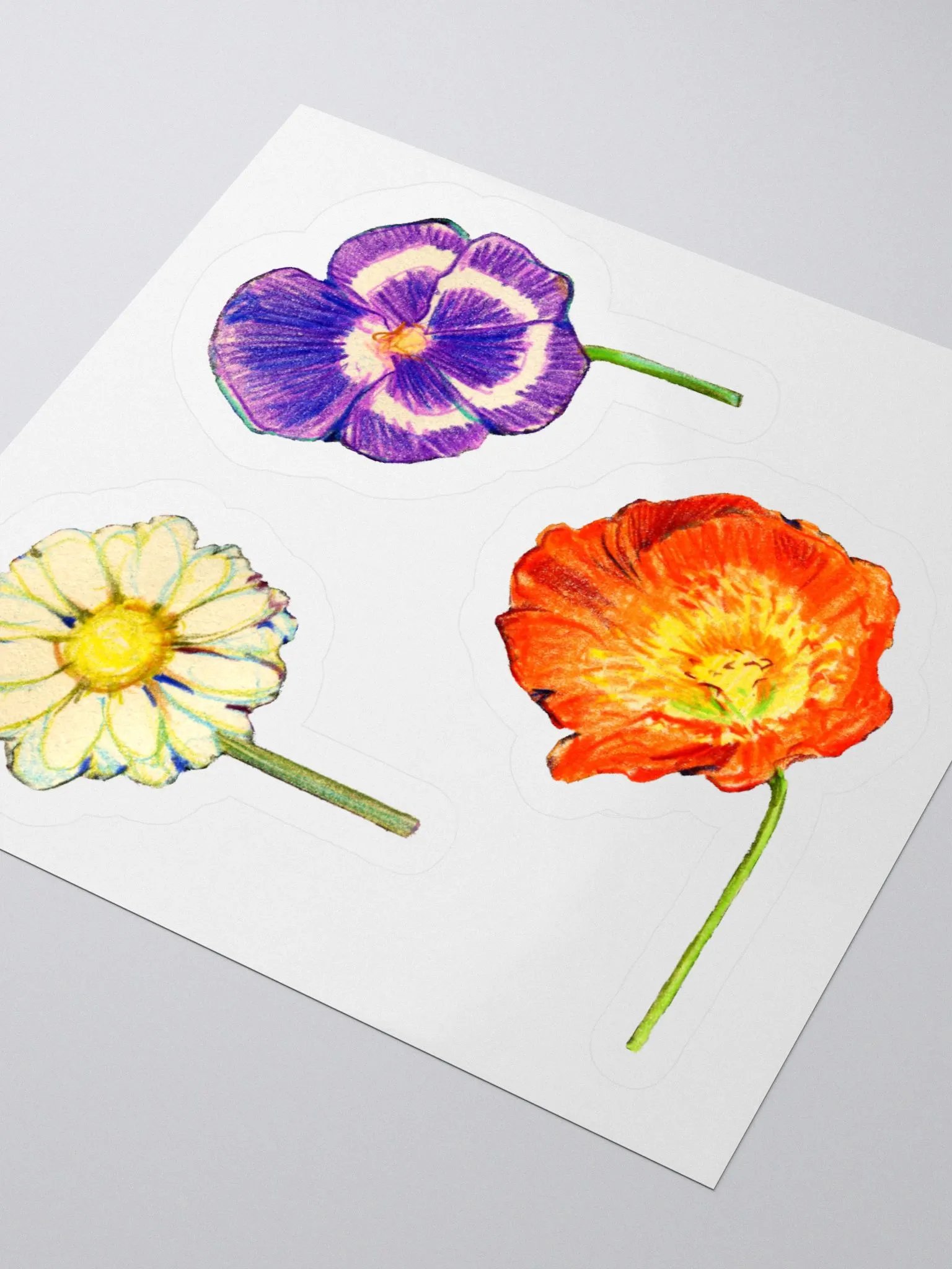 Cottage flowers stickers product image (1)
