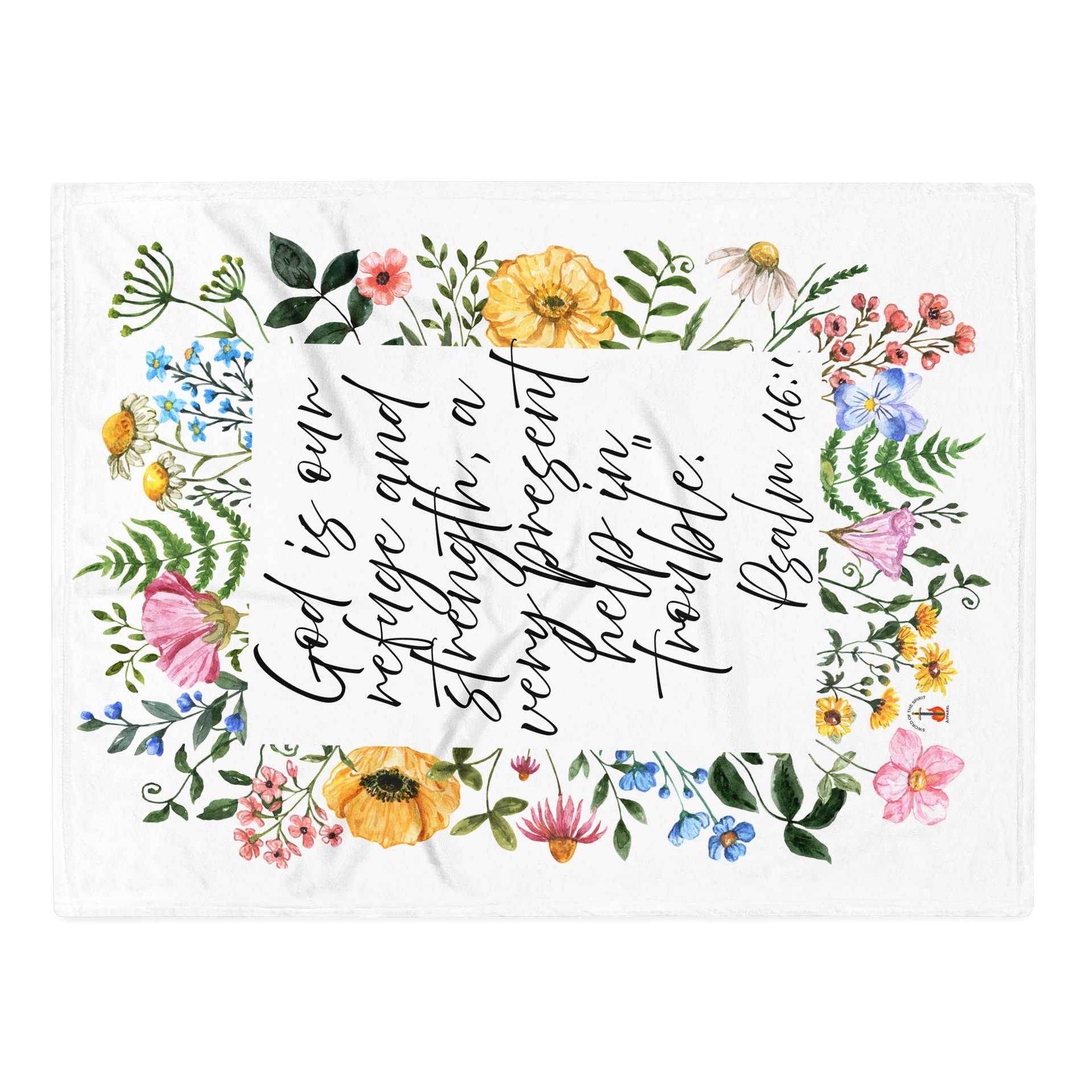 Psalm 46:1 Throw Blanket product image (1)