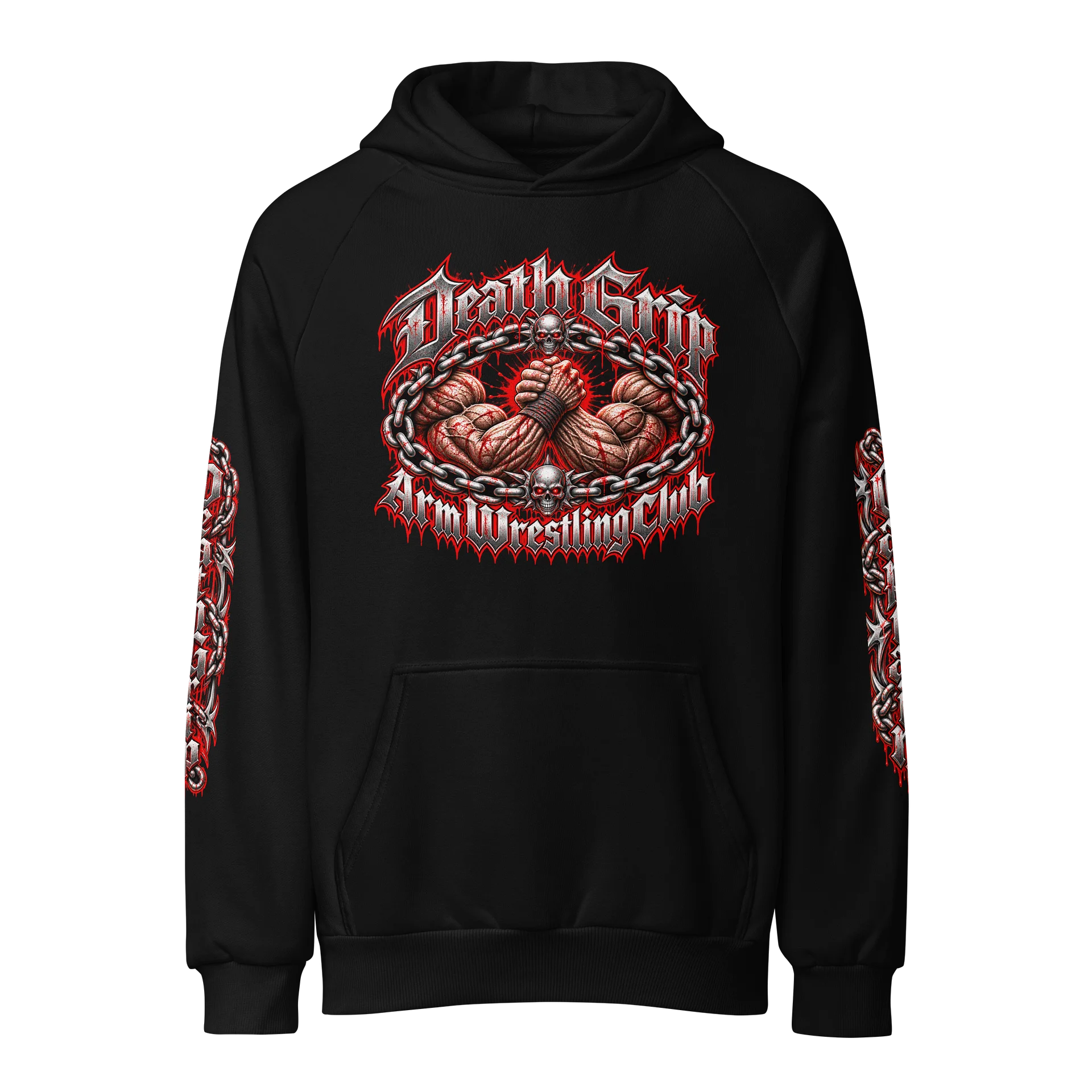 Death Grip Arm Wrestling Club – Reaper Captain Hoodie product image (1)
