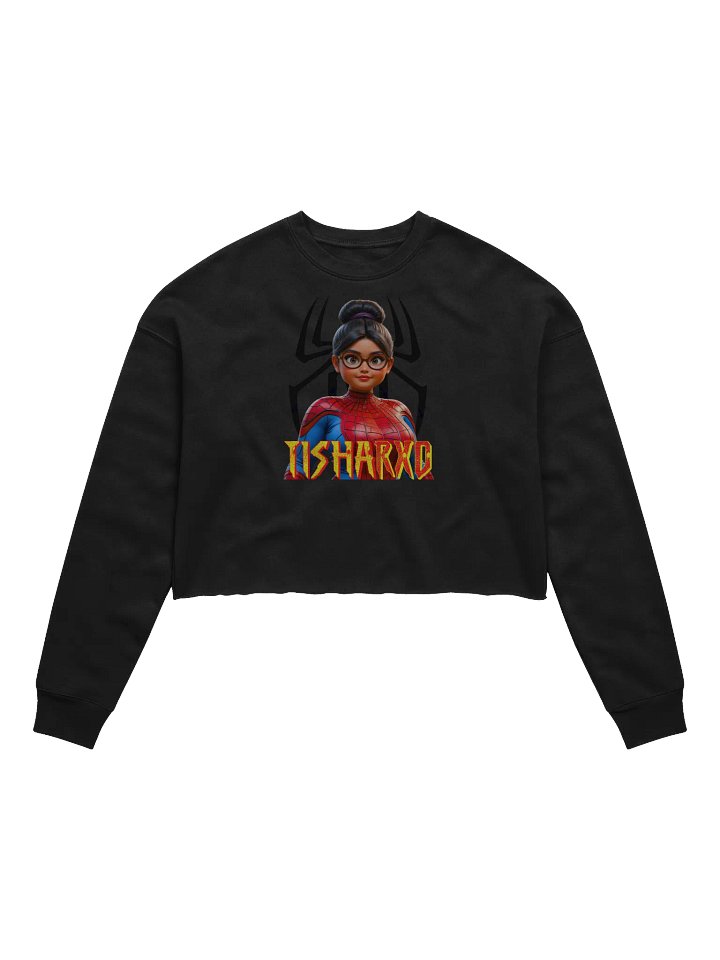 TishaRXO Spider-Girl Women's Fleece Crop Sweatshirt product image (1)
