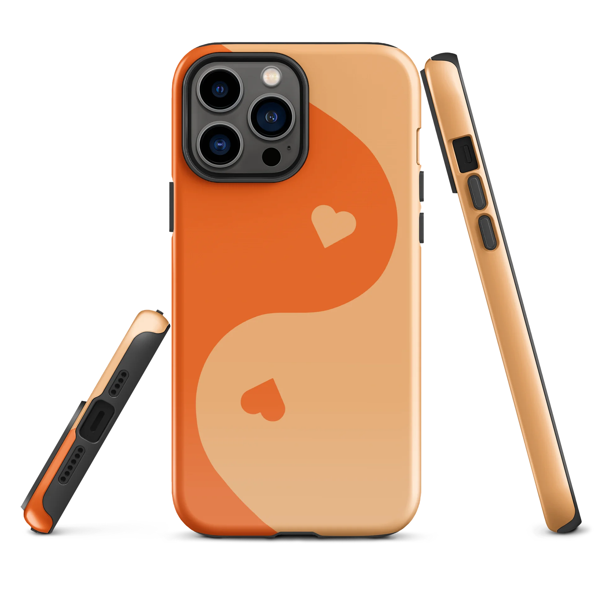 Orange Soda Yin Yang Heart iPhone Case product image (2)