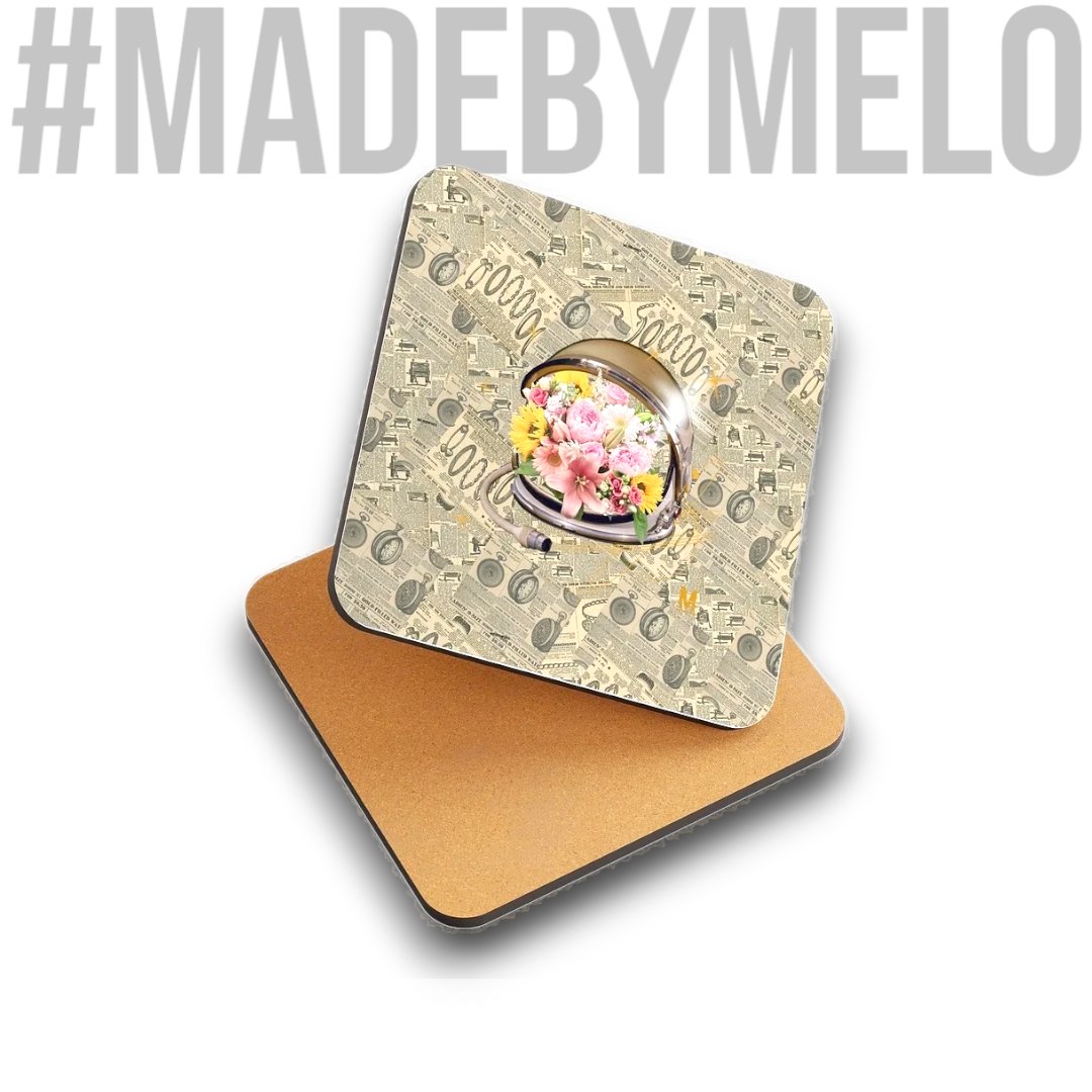 Vintage Floral Flyer - Coaster | #MadeByMELO product image (1)