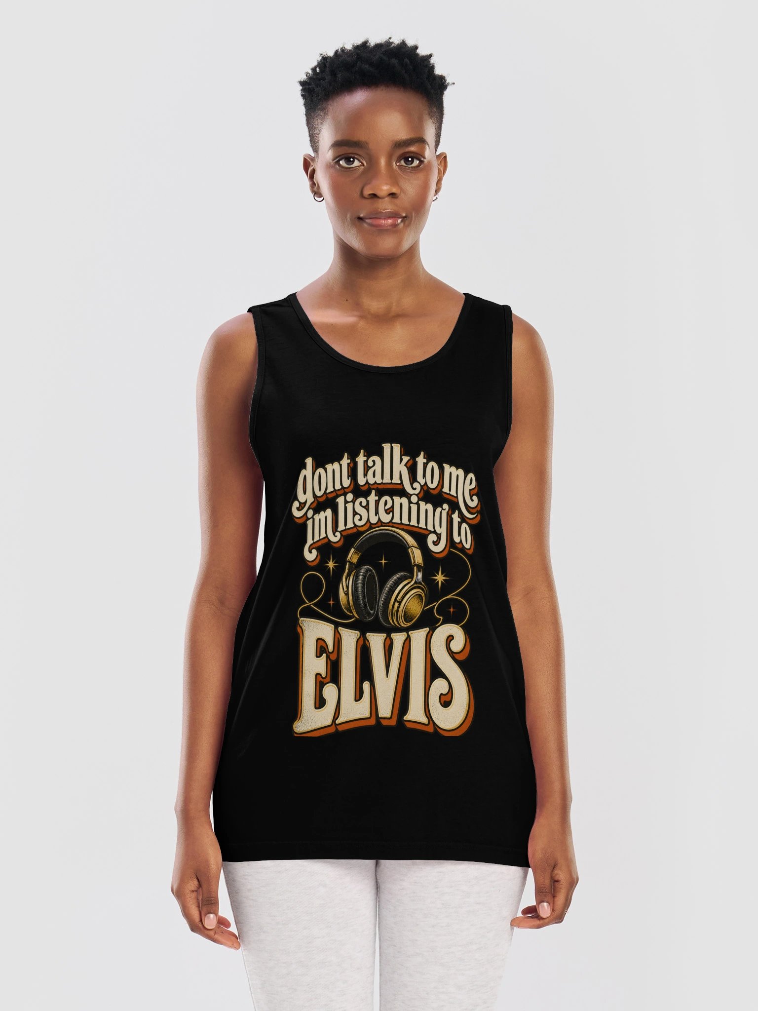 Don’t Talk to Me, I’m Listening to Elvis Tank product image (7)