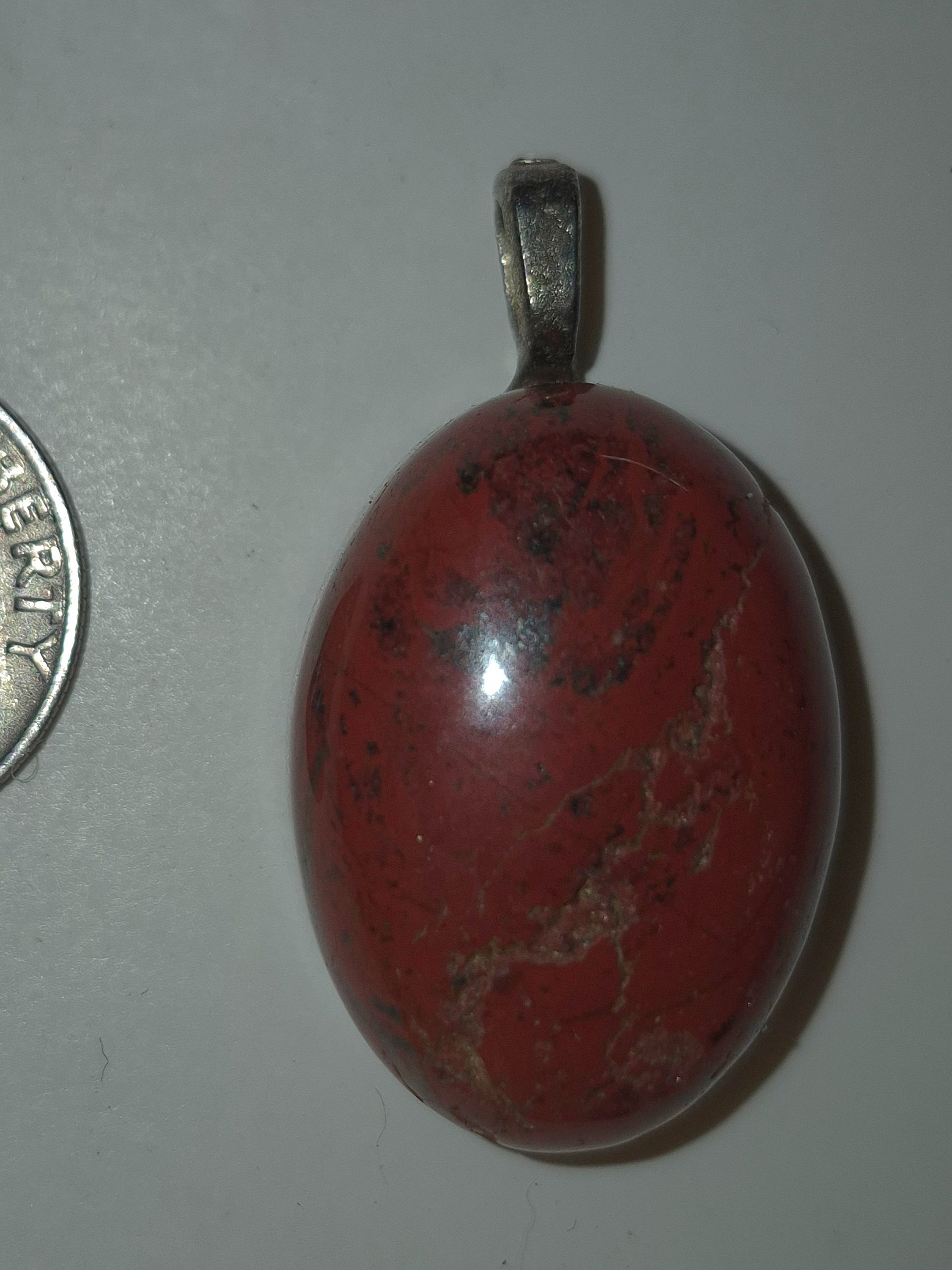 Red Jasper Cabochon Necklace product image (1)