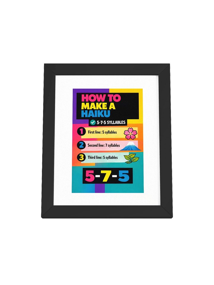 HOW TO HAIKU POSTER product image (11)