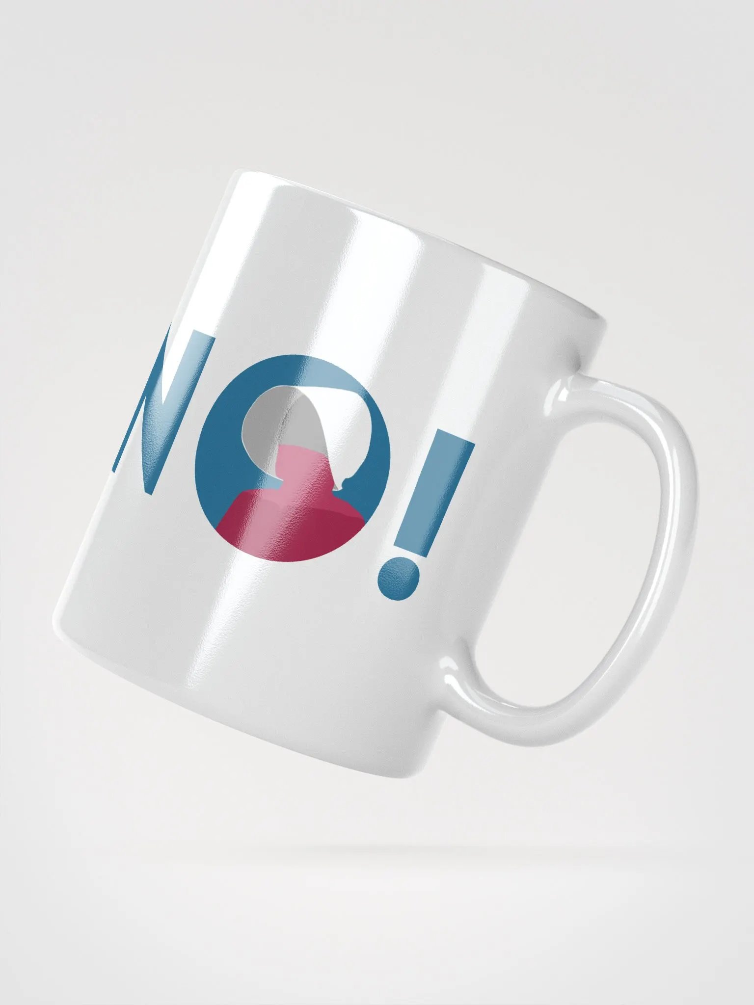 Patriarchy Resistance "NO!" White Mug product image (6)
