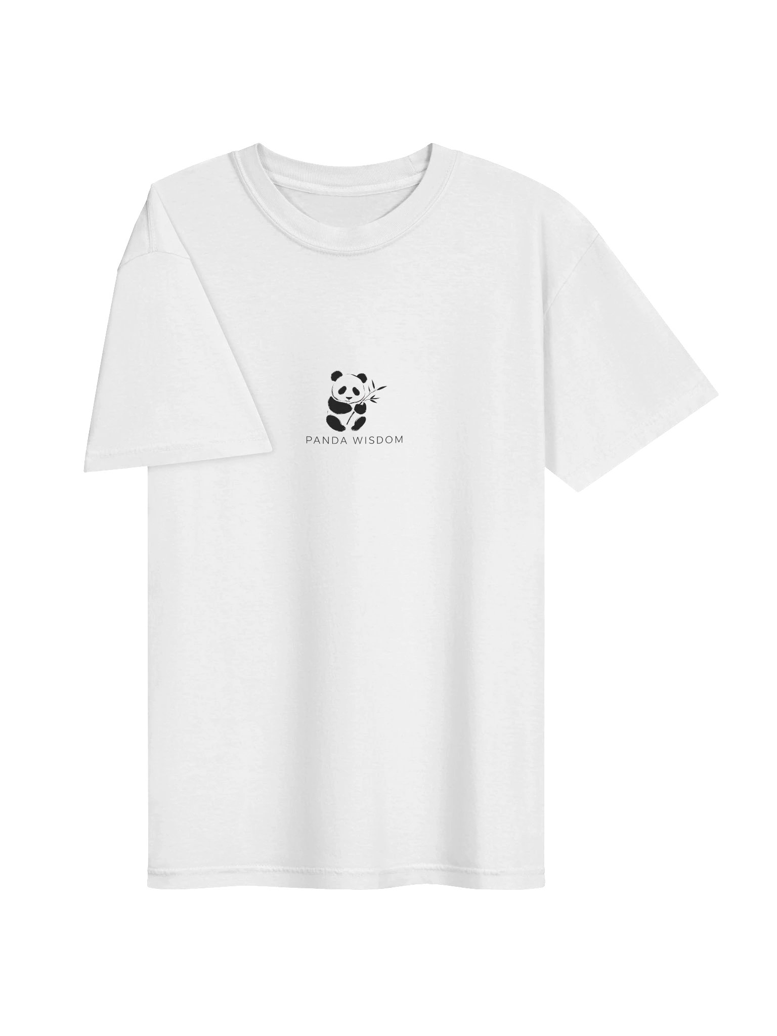 Panda Wisdom Garment-Dyed Heavyweight T-Shirt - Black on White product image (3)