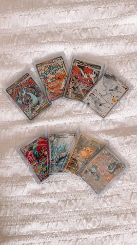 we got each other Pokémon cards instead of regular cards/gifts for our anniversary and these are the faves! We also went to a...