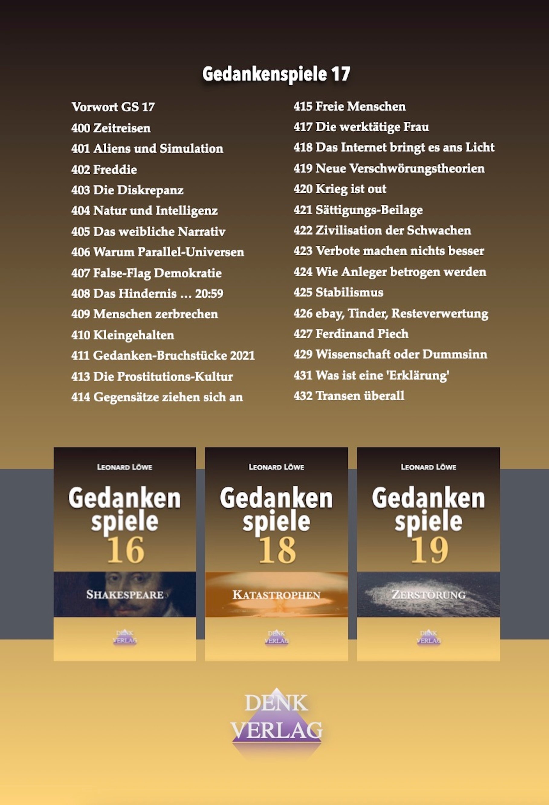 Gedankenspiele 17 (Taschenbuch) product image (2)
