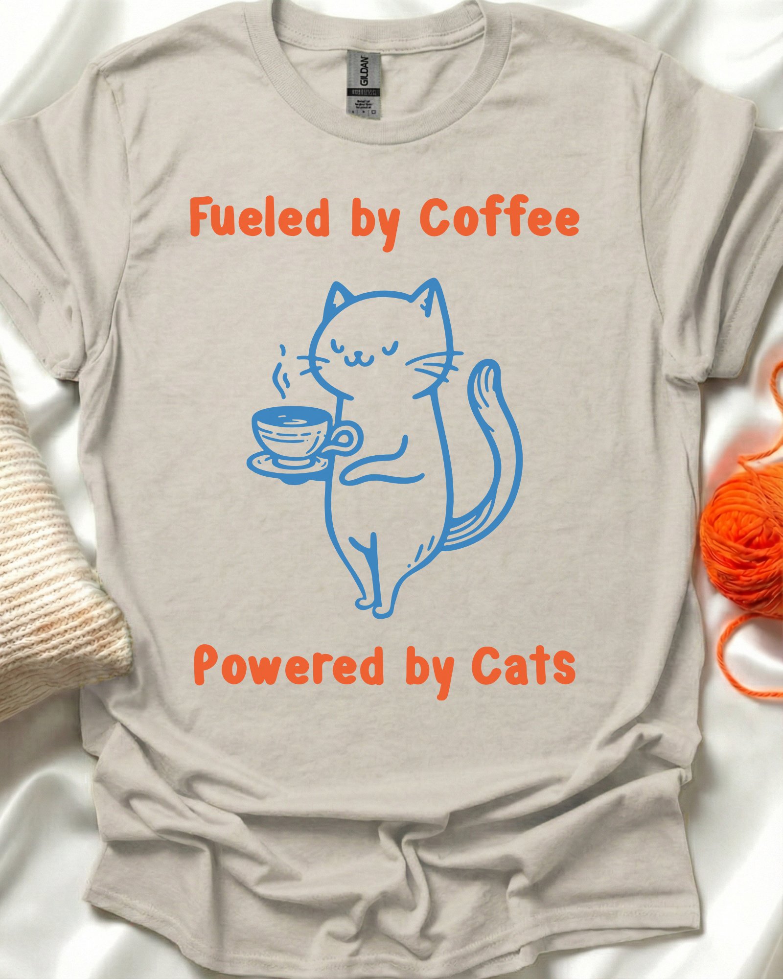 Cute Cat Coffee T-Shirt product image (1)