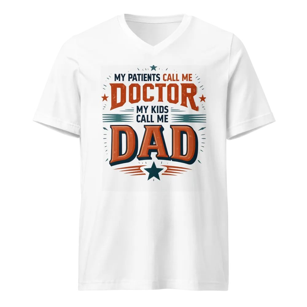 Doctor Dad Typographic T-Shirt product image (1)