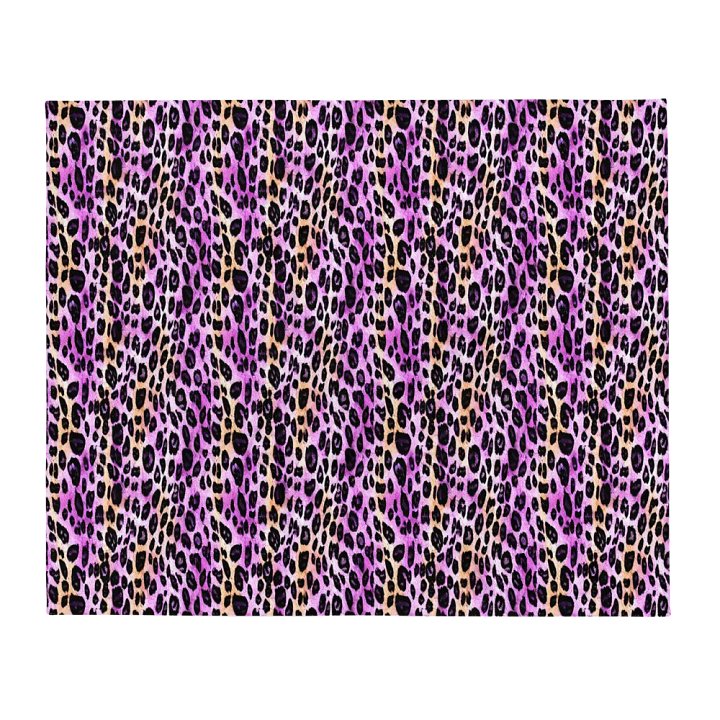Purple Beige Leopard Blanket product image (2)