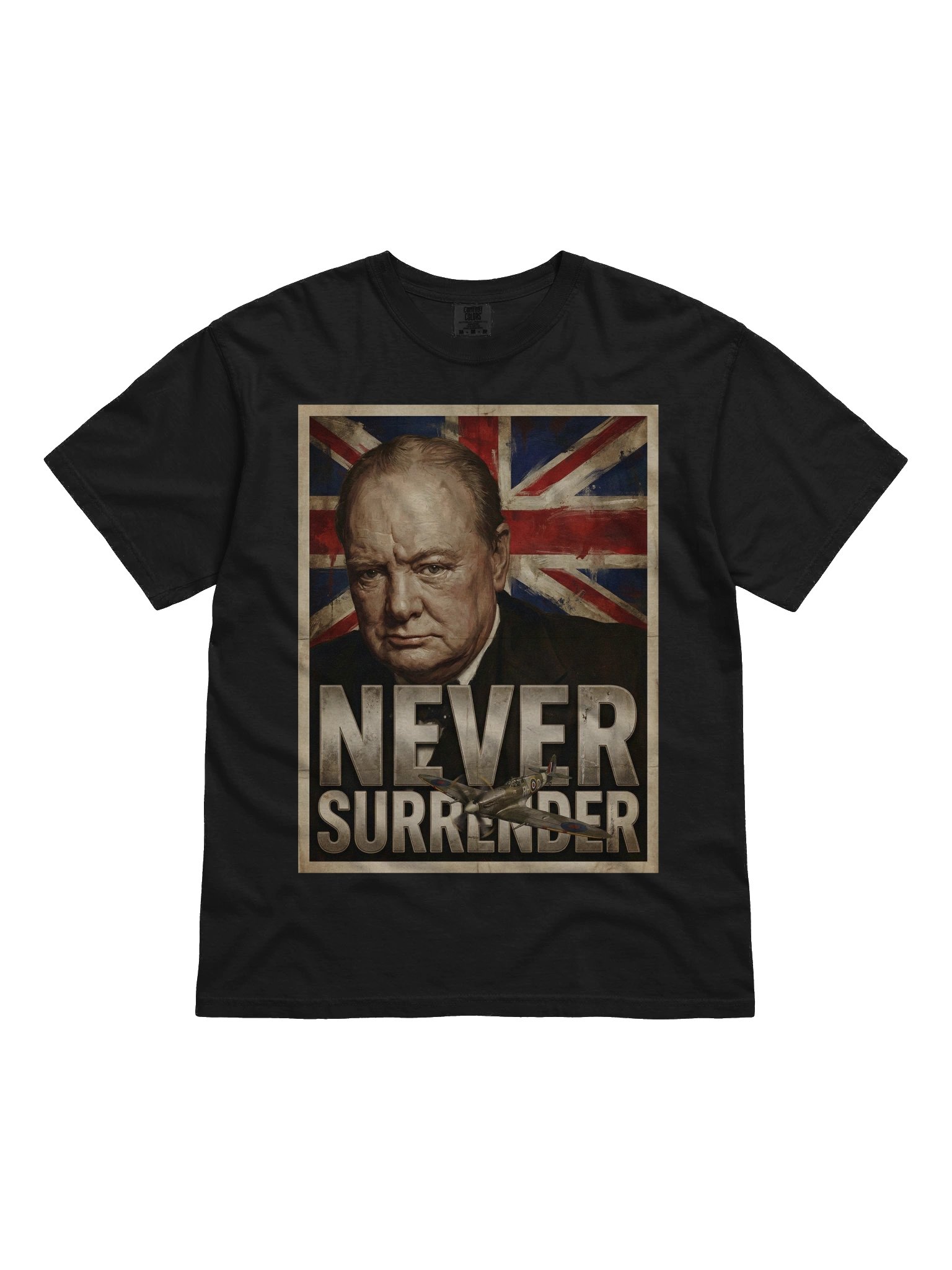 Never Surrender Winston Churchill T-Shirt product image (2)