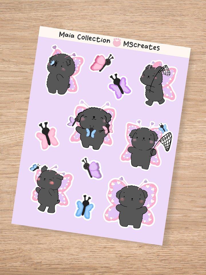 Maia the Butterfly Sticker Sheet product image (2)