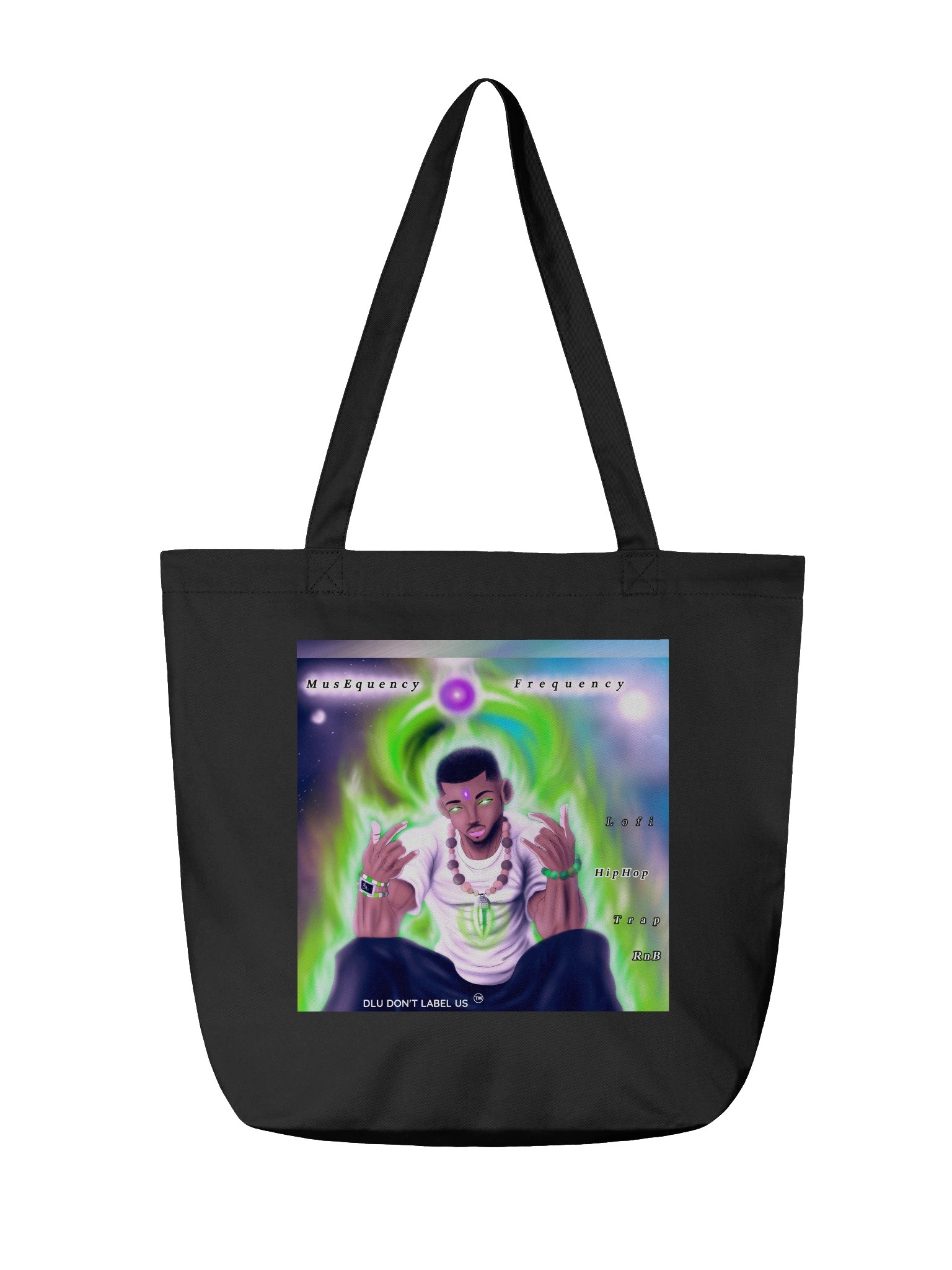 DLU DON’T LABEL US® MusEquency Cosmic Tote Bag product image (2)