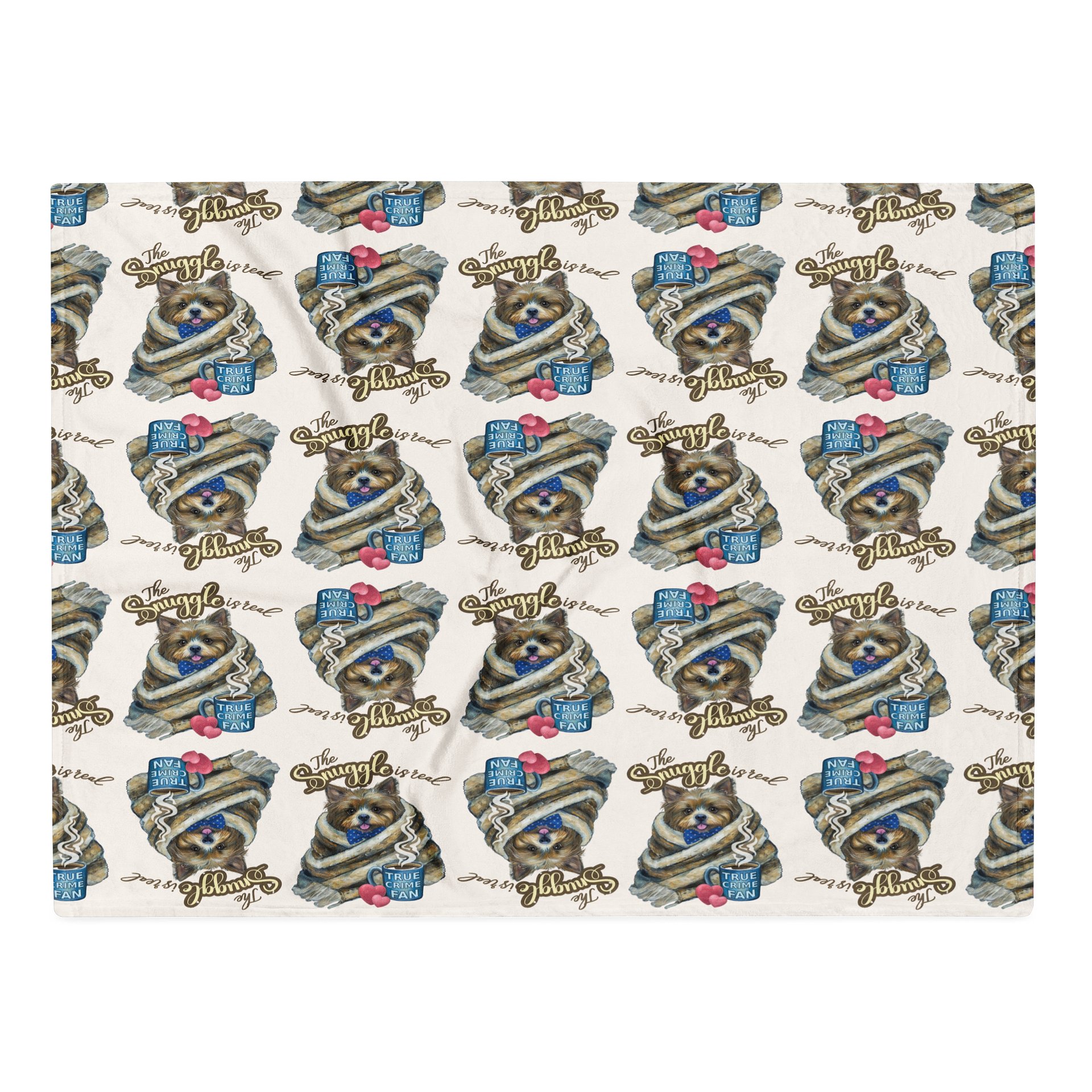 The Snuggle Is Real Cozy True Crime Throw Blanket product image (2)