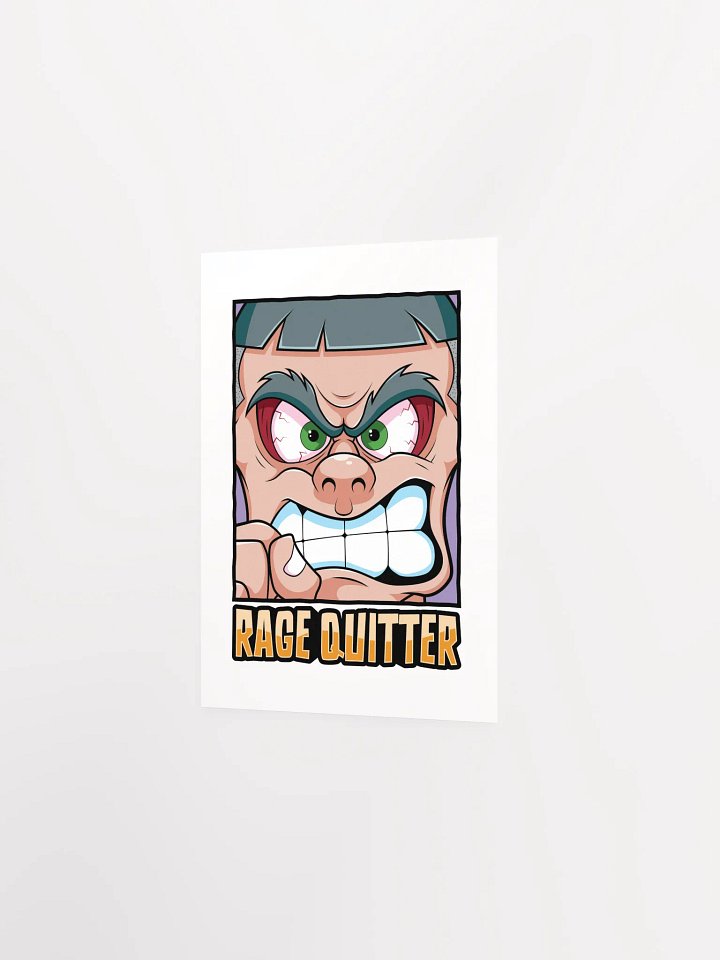 Funny Gamer Poster – Retro Rage Quit Wall Art product image (16)