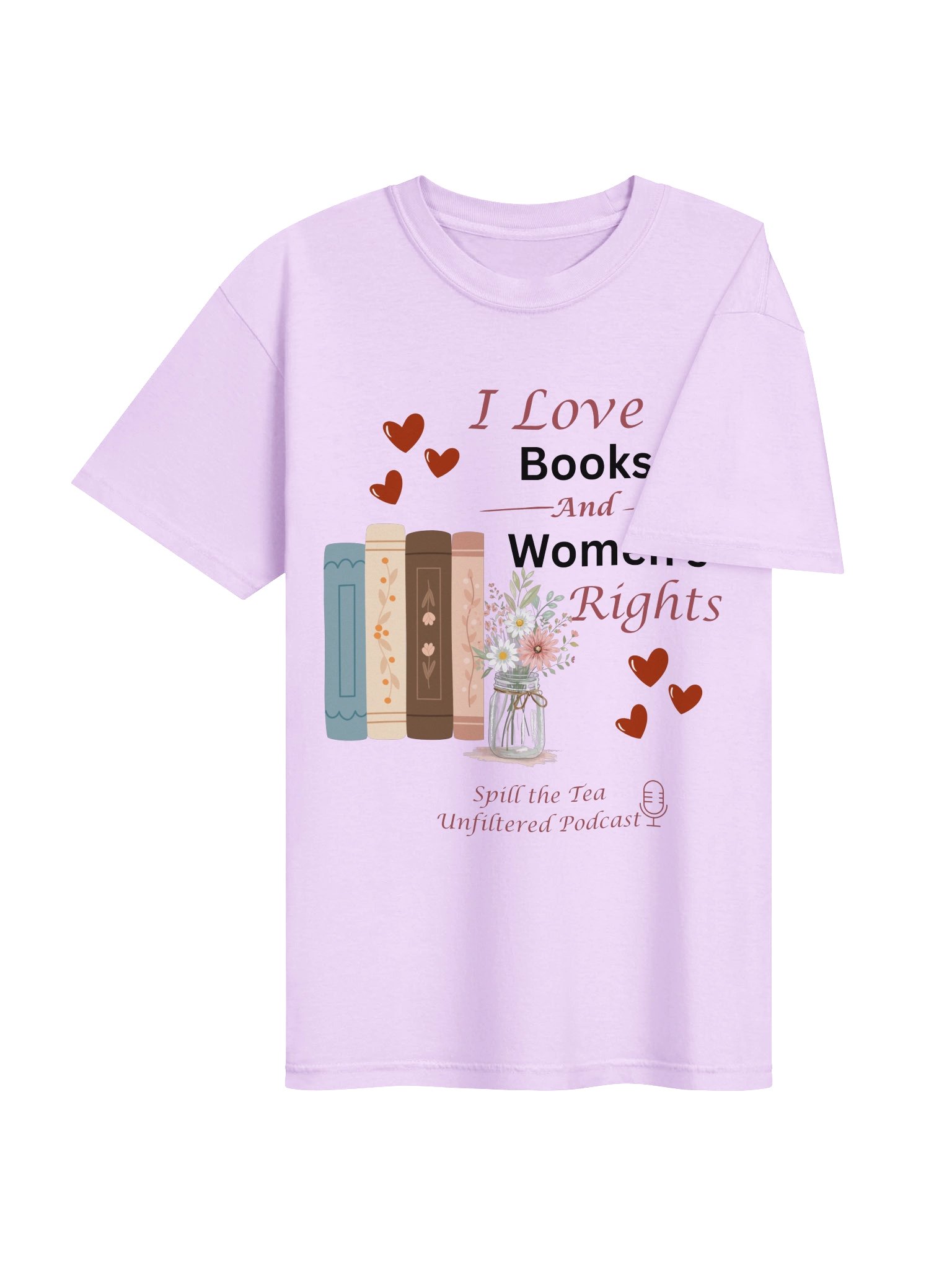 I Love Books and Women’s Rights Tee product image (28)
