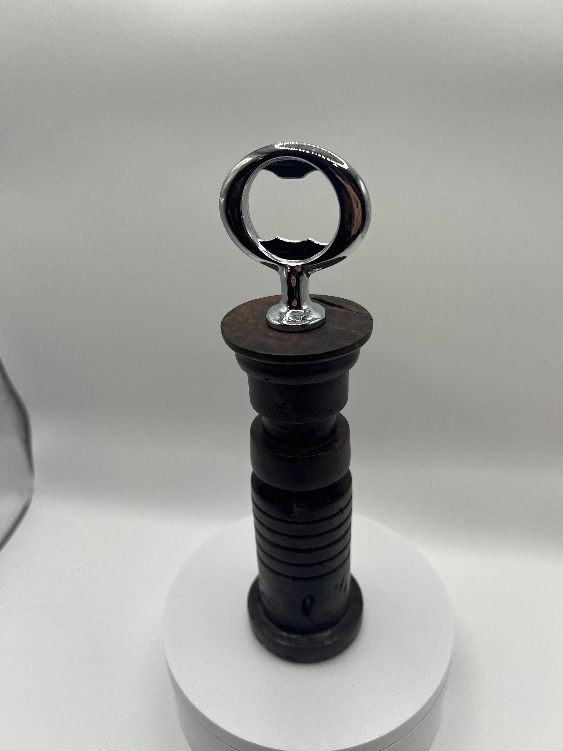 Hand-Turned Star Wars Inspired Black Walnut Burl Bottle Opener product image (6)