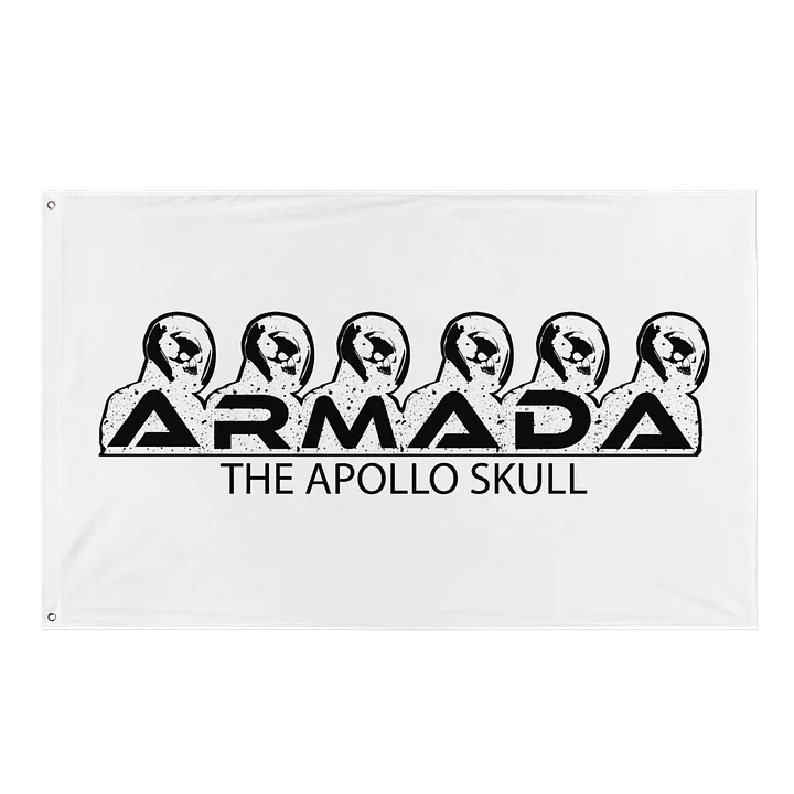 The Apollo Skull Armada All-White Flag product image (1)