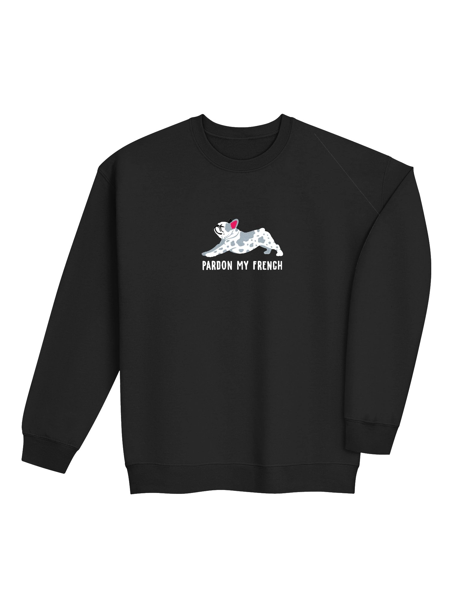 Pardon My French Sweatshirt (Embroidered) of a French Bulldog(Blue Merle) product image (7)