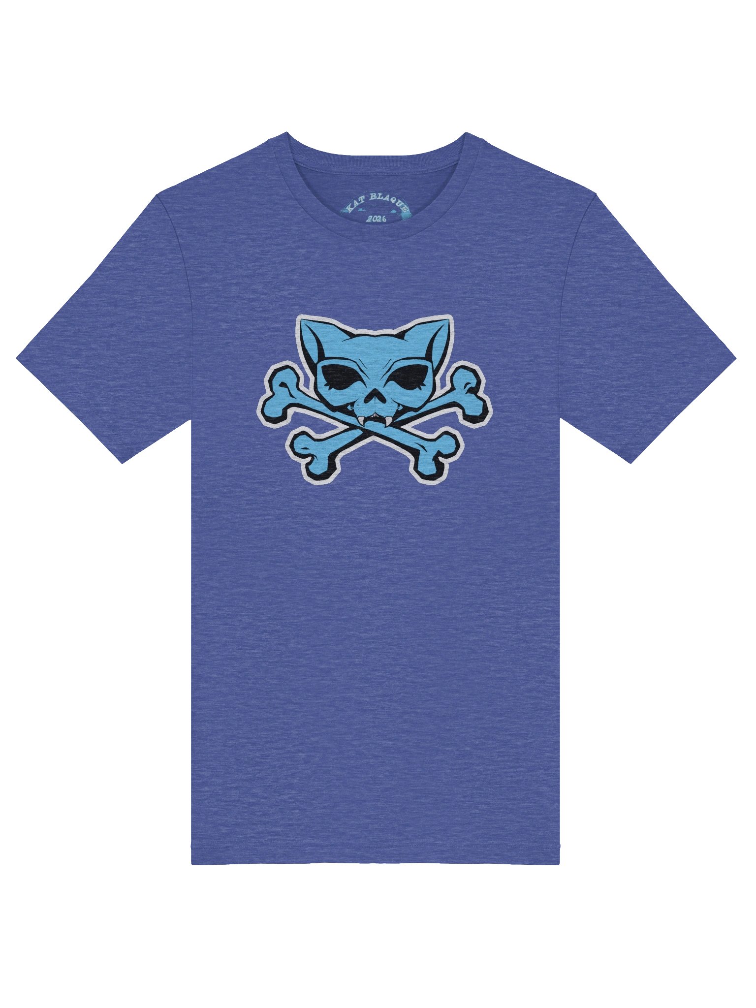 Blue Kat Skull Shirt product image (5)