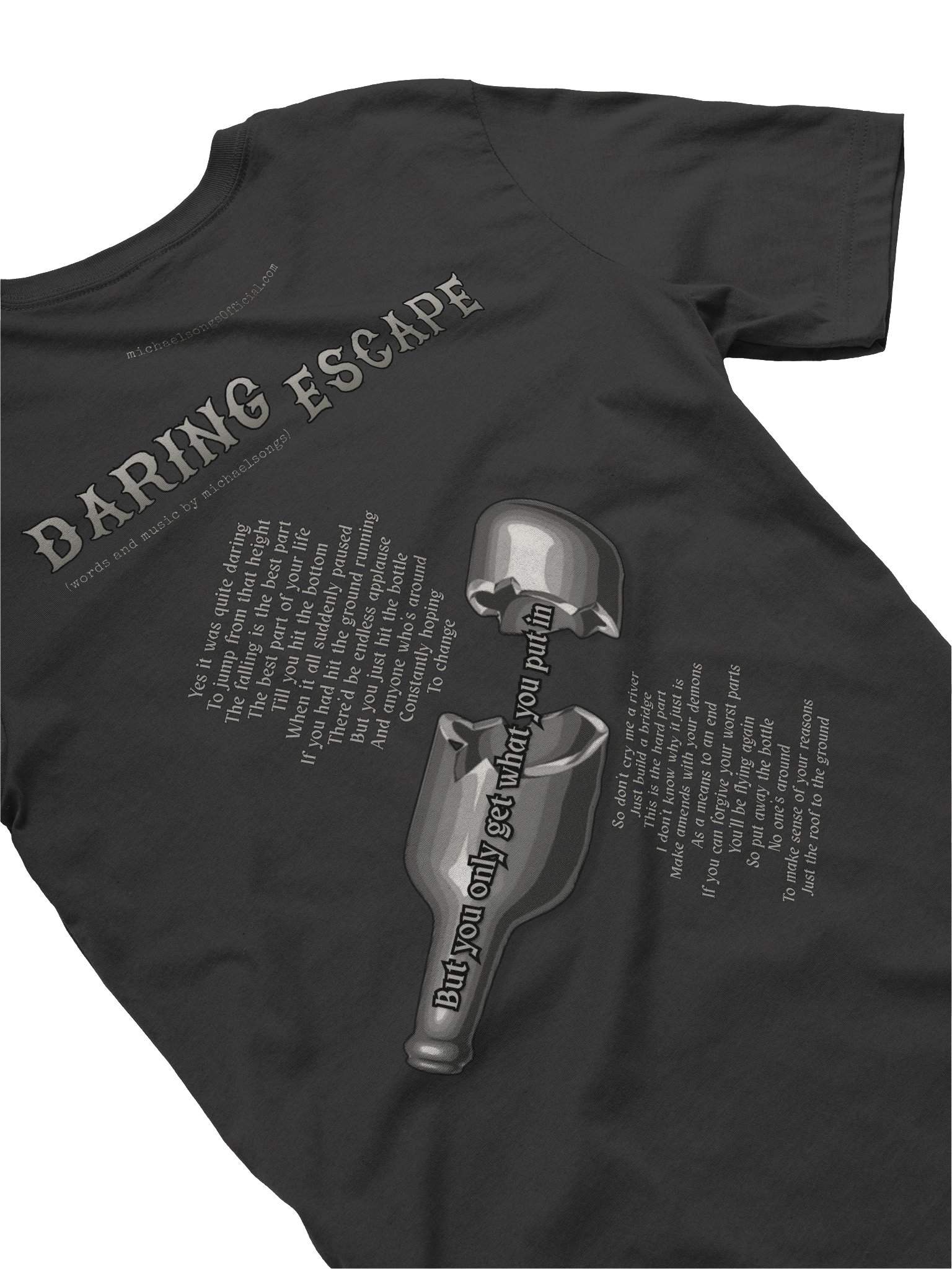 lightweight tee w/Daring Escape graphic & lyrics product image (4)