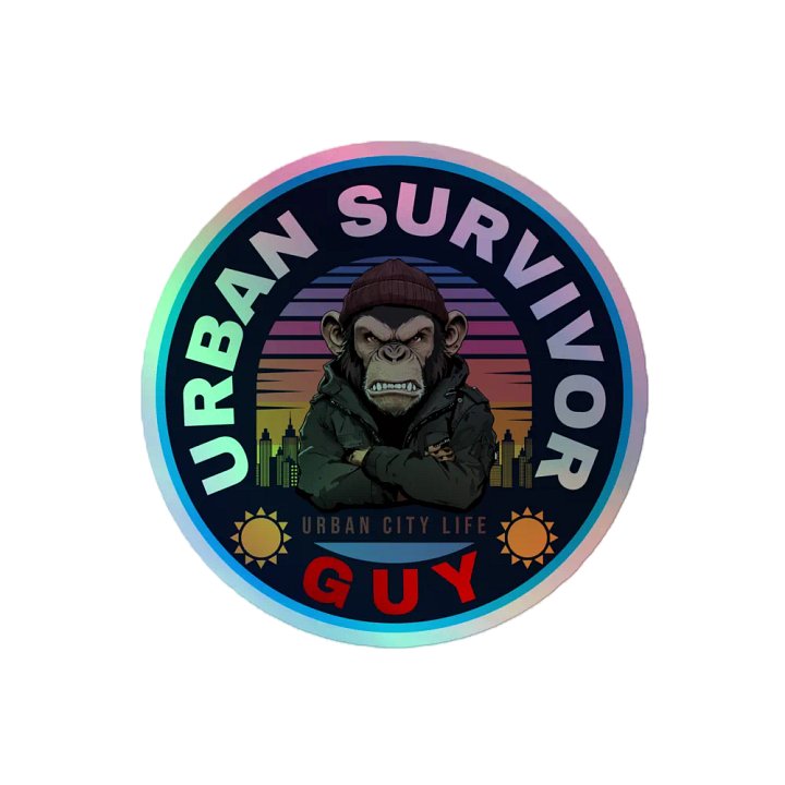 Urban Survivor Guy Stickers Logo product image (2)