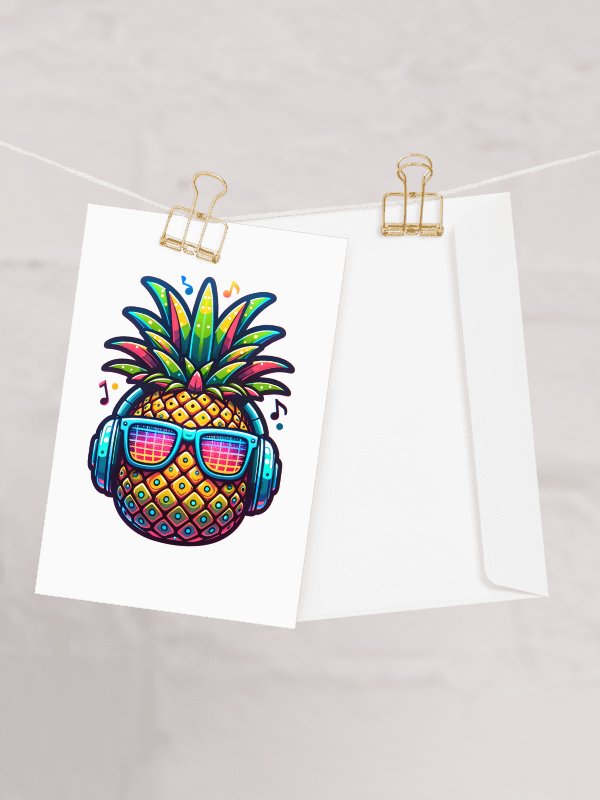 Funky Pineapple Greeting Card product image (1)