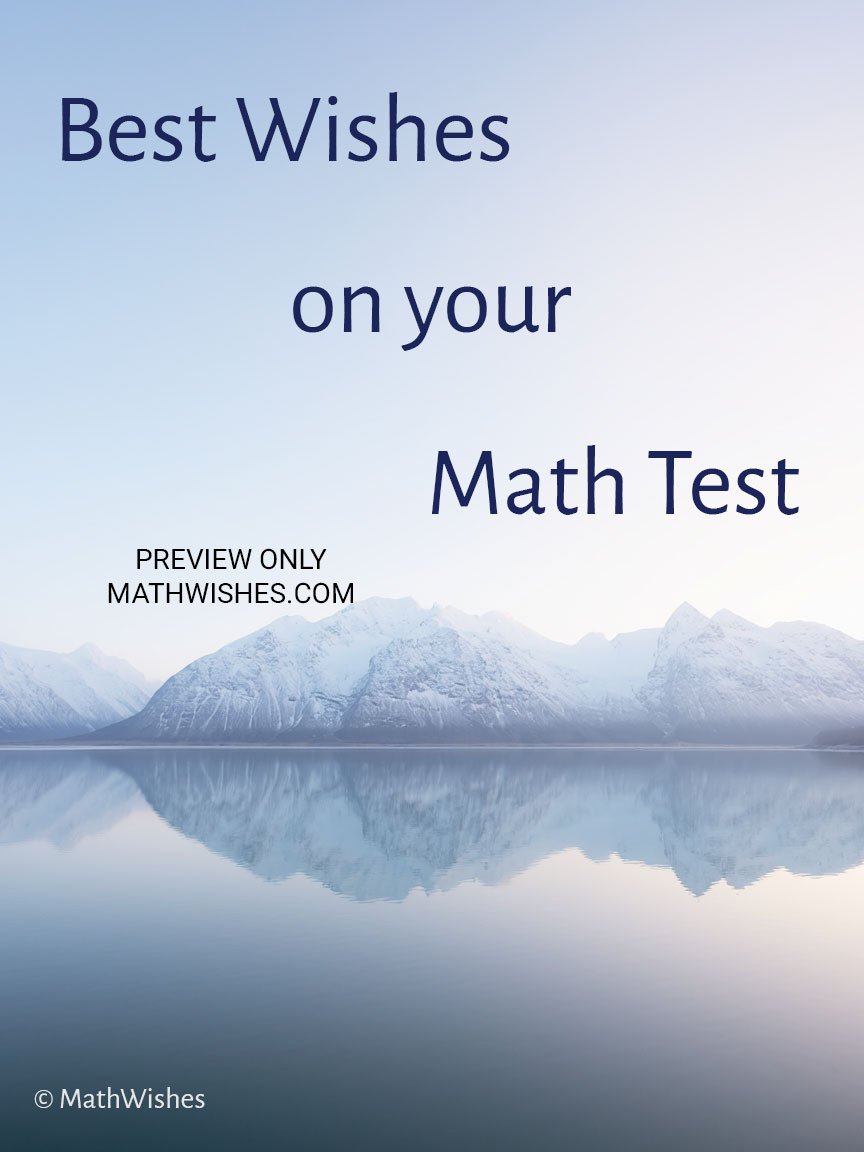 Math Test Encouragement Card 2 product image (1)
