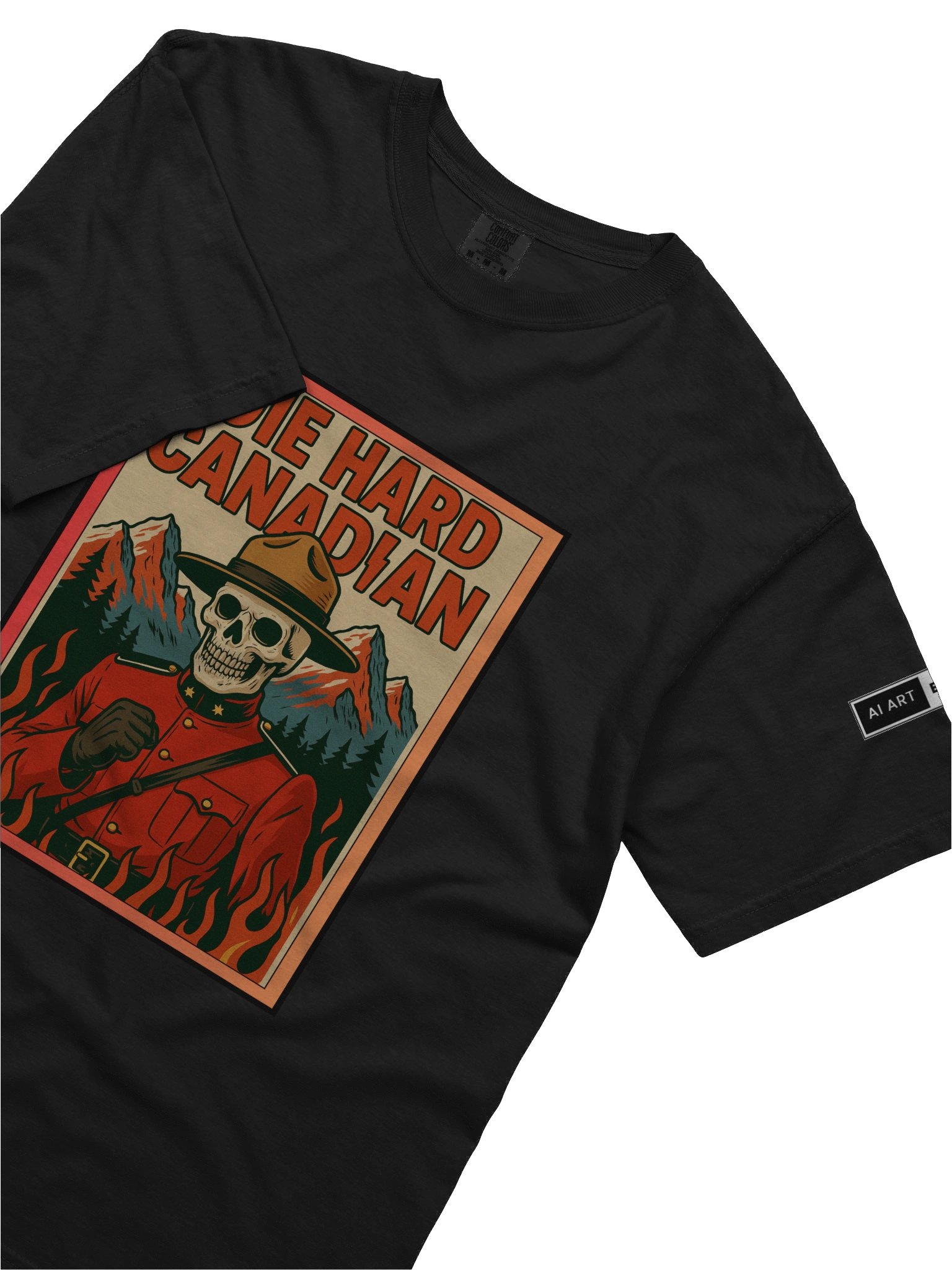 "DIE HARD CANADIAN" 100% cotton T-shirt product image (3)