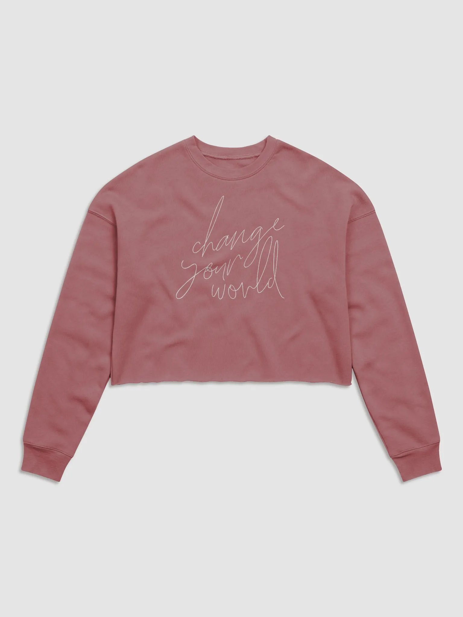 Change Your World - Women's Fleece Crop Sweatshirt product image (1)