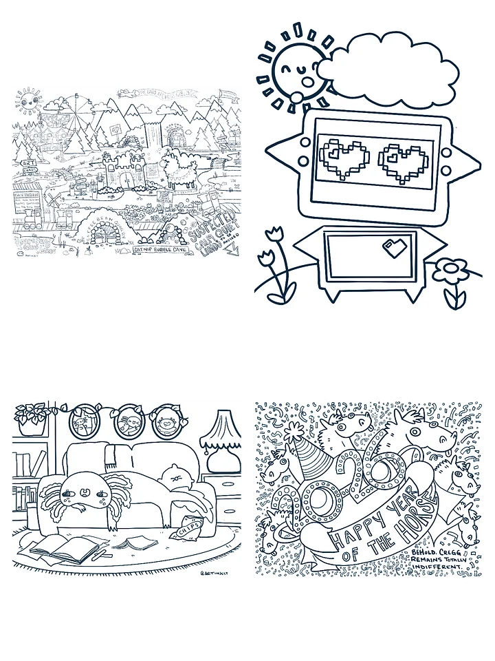 COLOURING PAGES product image (1)