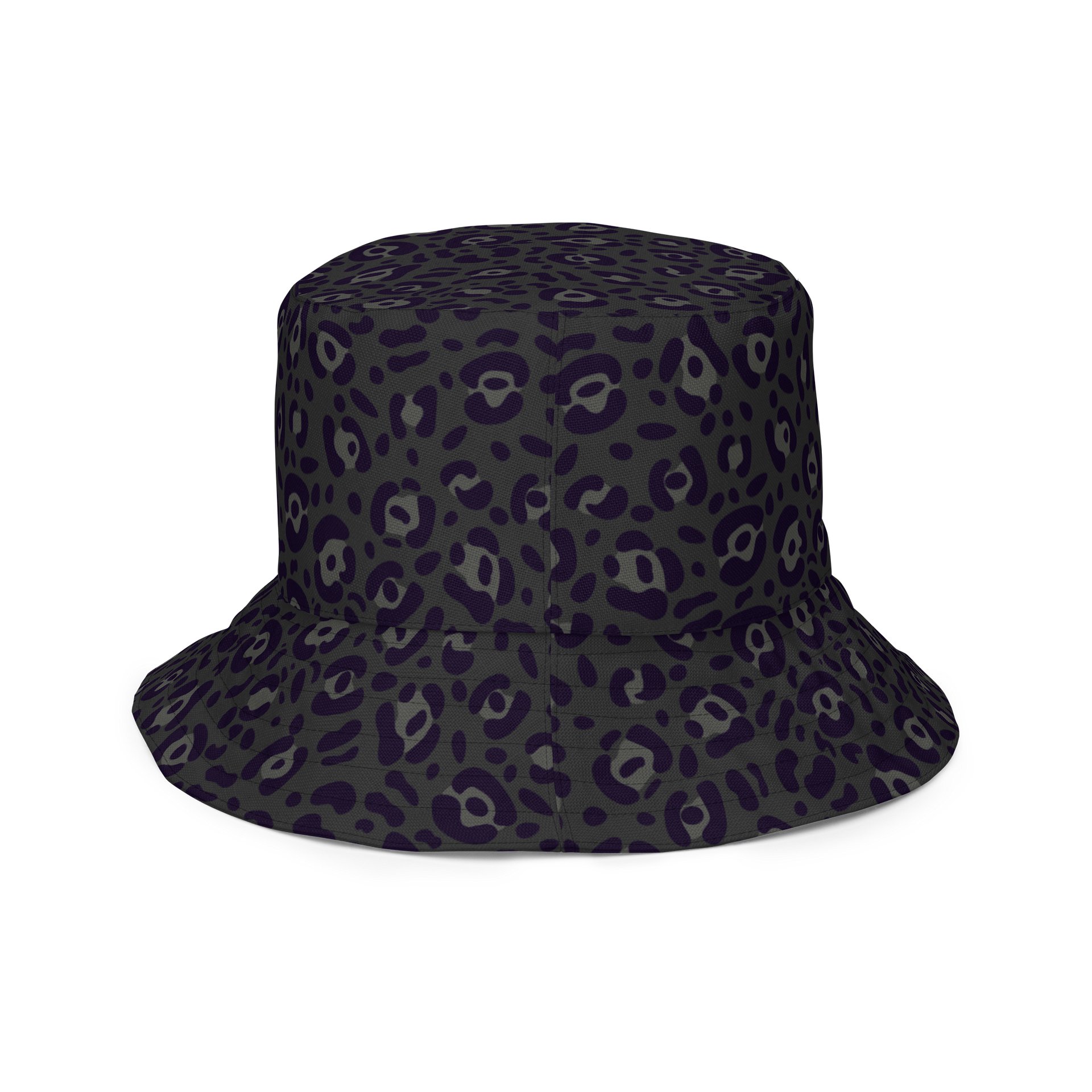 Bold Reversible Bucket Hat with Black Leopard Print product image (4)