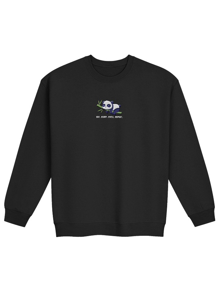 eat, sleep, chill, repeat crewneck (white text) product image (1)